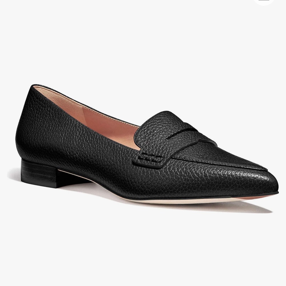 Coach Naomi Loafer in Black Leather